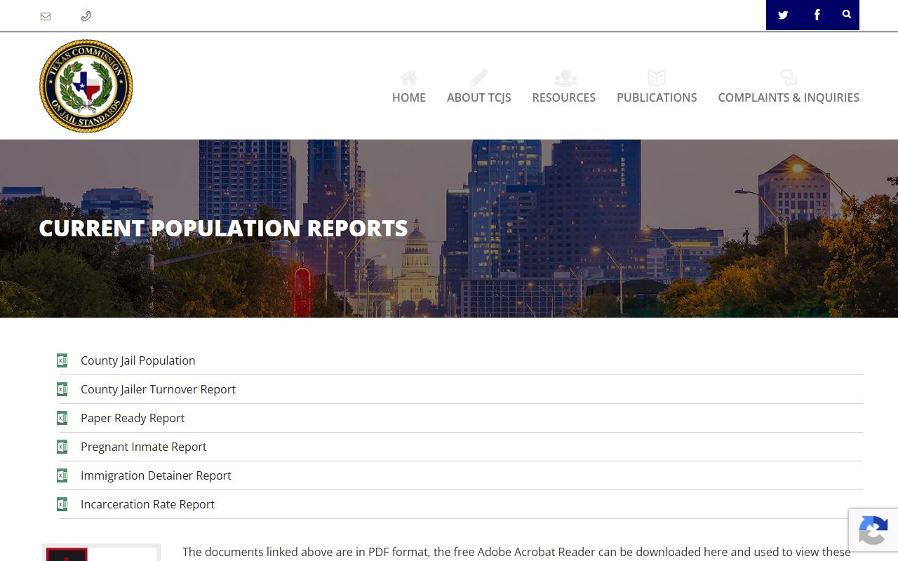 Frio County inmate population TCJS current population reports page
